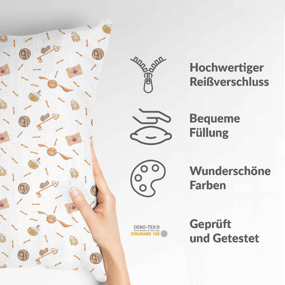 Coussin de santé blanc avec Schnatz