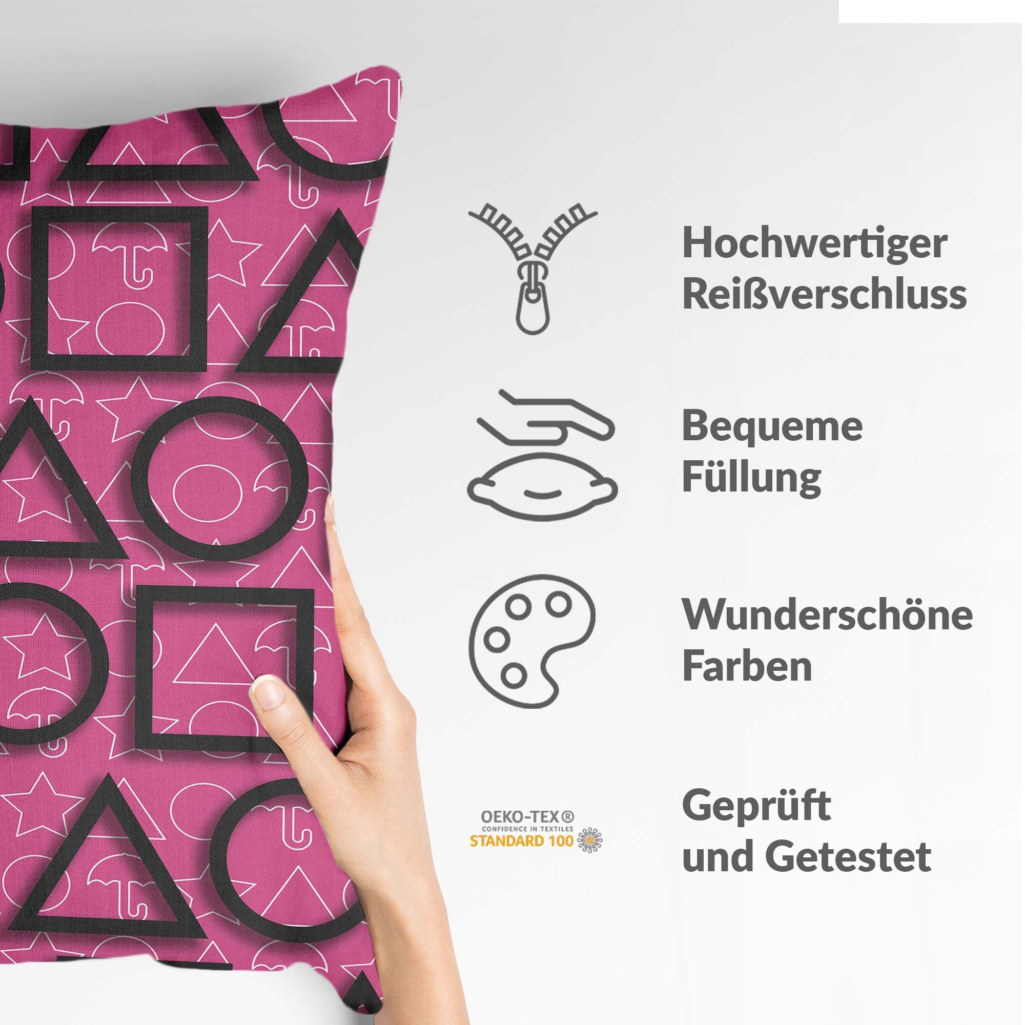 Health Pillow Pink Squid