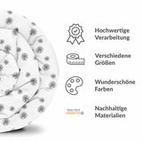 Original therapy blanket - cotton cover white with gray tassels