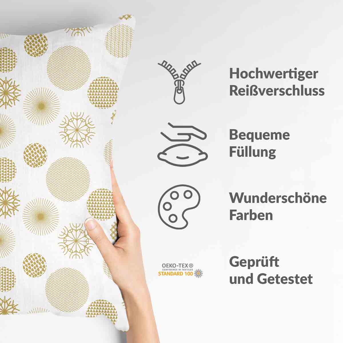 Health pillow golden Christmas decoration