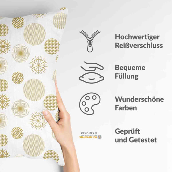 Health pillow, golden Christmas decoration