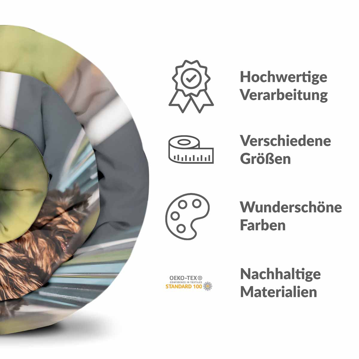 Therapy blankets bedding set with dog in the car