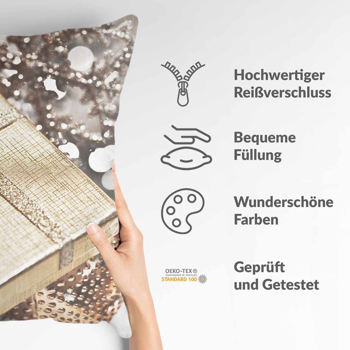 Health pillow with golden gift