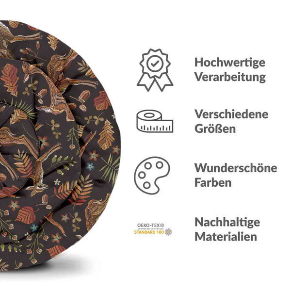 Original therapy blanket - cotton cover brown with deer