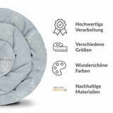 Original therapy blanket - cotton cover gray with snowflakes