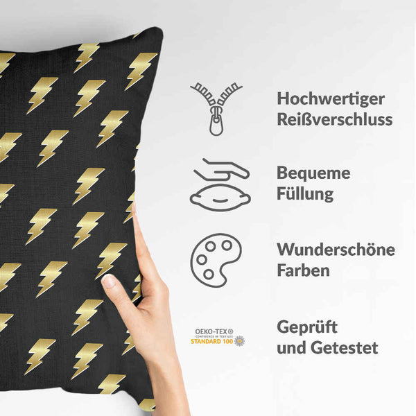 Health pillow black with Harry Blitz