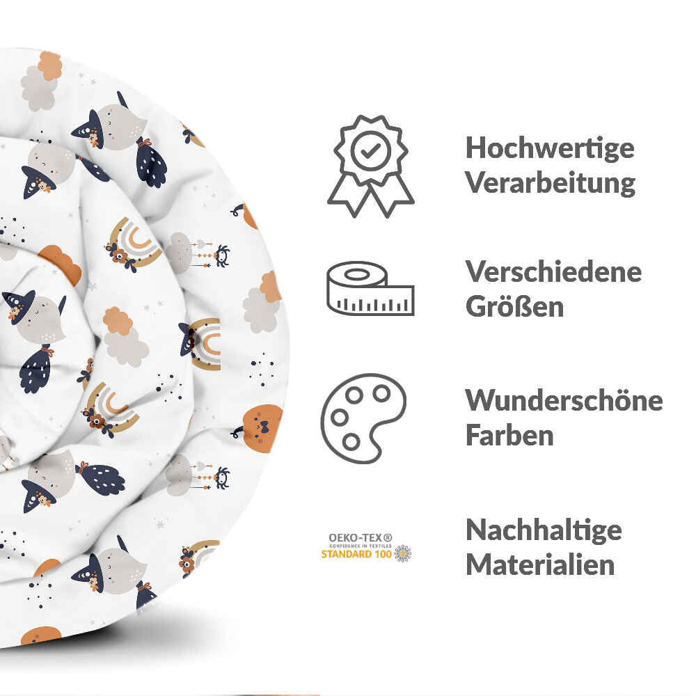 Couverture thérapeutique originale - Housse en coton blanc automne