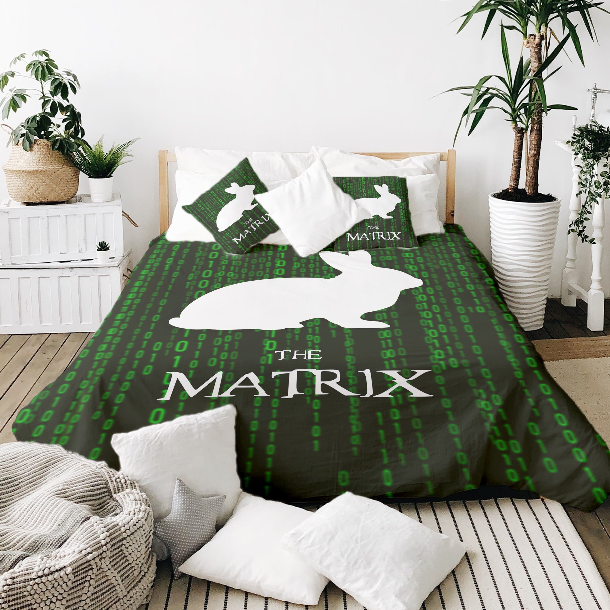 Original therapy blanket - cotton cover Matrix Code green