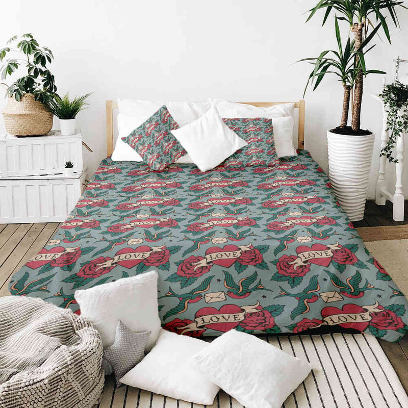 Original therapy blanket - cotton cover Love Tattoo