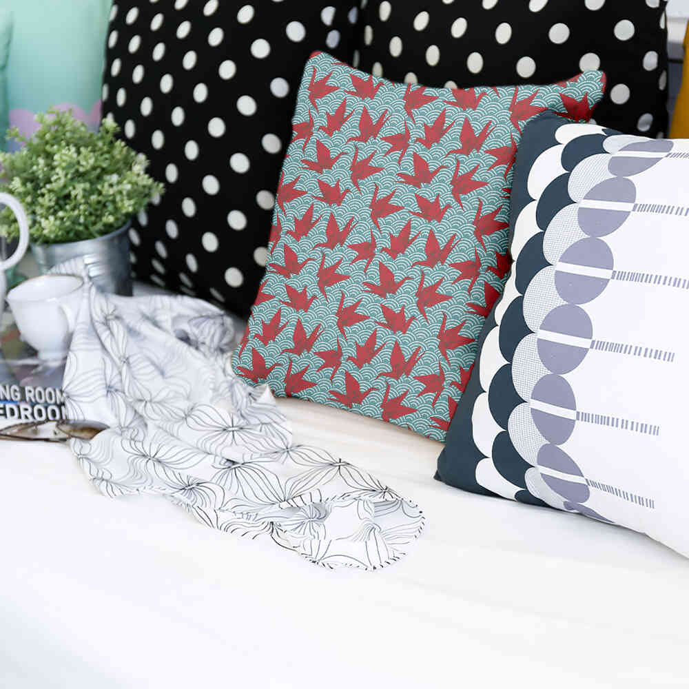 Health Pillow Red Origami