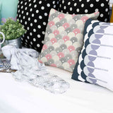Health pillow colorful abstract flowers