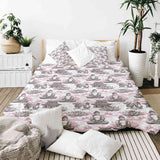 Original therapy blanket - cotton cover with pink Buddha