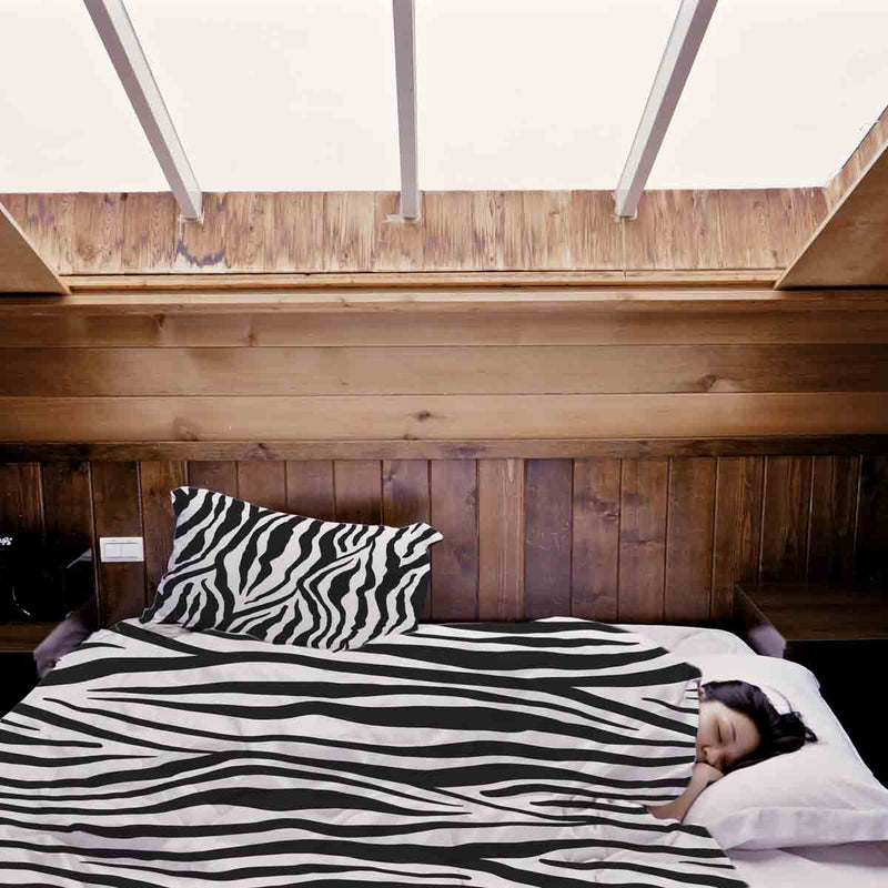 Original therapy blanket - cotton cover zebra print