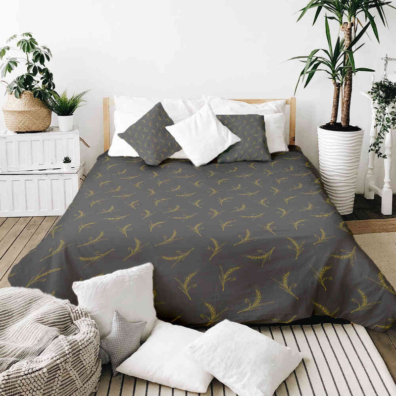 Original therapy blanket - cotton cover gray with wheat