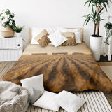 Therapy blanket bedding set, brown, Acker