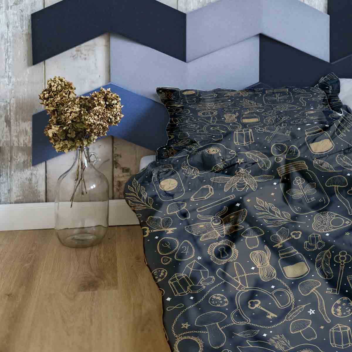 Couverture thérapeutique originale - Housse en coton noire Zauber