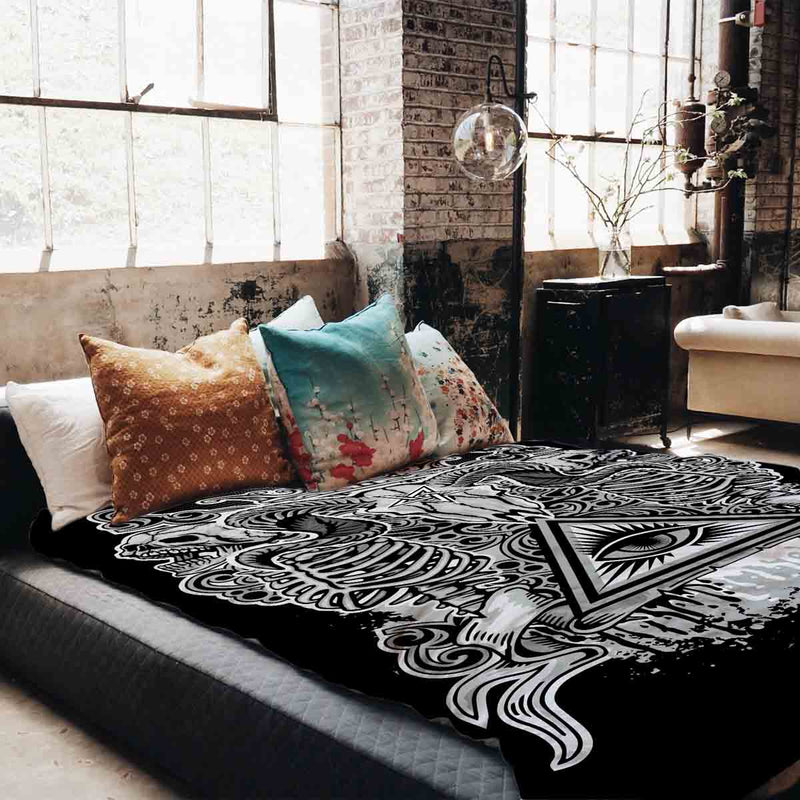 Therapy blanket bedding set, black eye 2