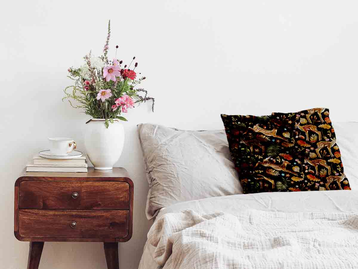 Health Pillow Brown with Deer