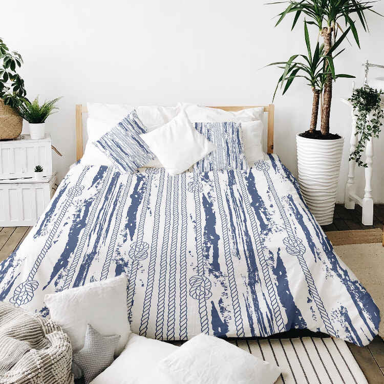 Original therapy blanket - cotton cover striped pattern