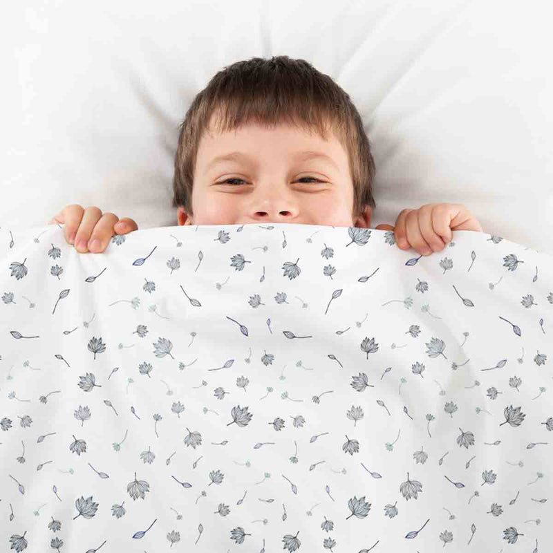 Original therapy blanket - cotton cover flying leaves