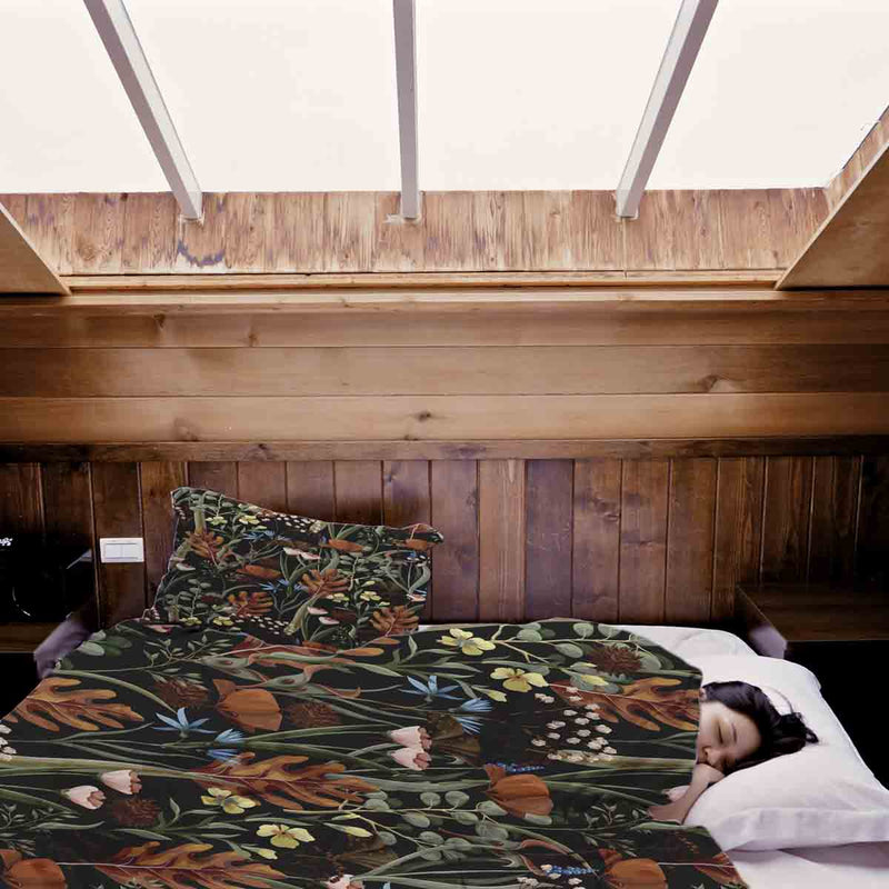 Original therapy blanket - cotton cover autumn meadow