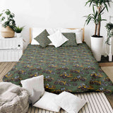 Original therapy blanket - cotton cover green tractor