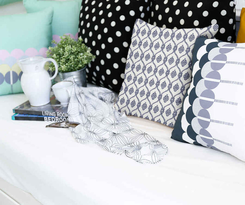 Health pillow with blue sailor pattern