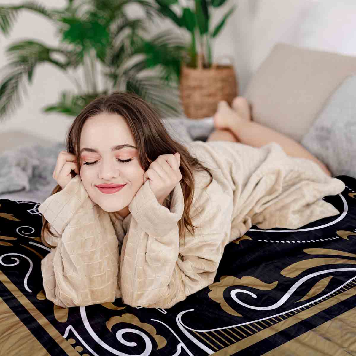 Therapy blankets bedding set eye