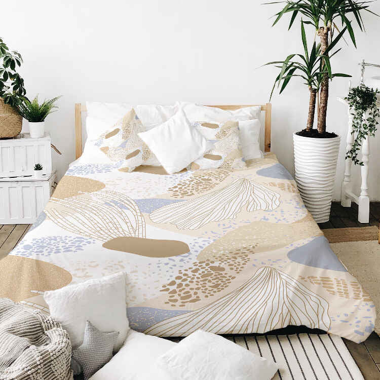 Original therapy blanket - cotton cover sea anemone gold