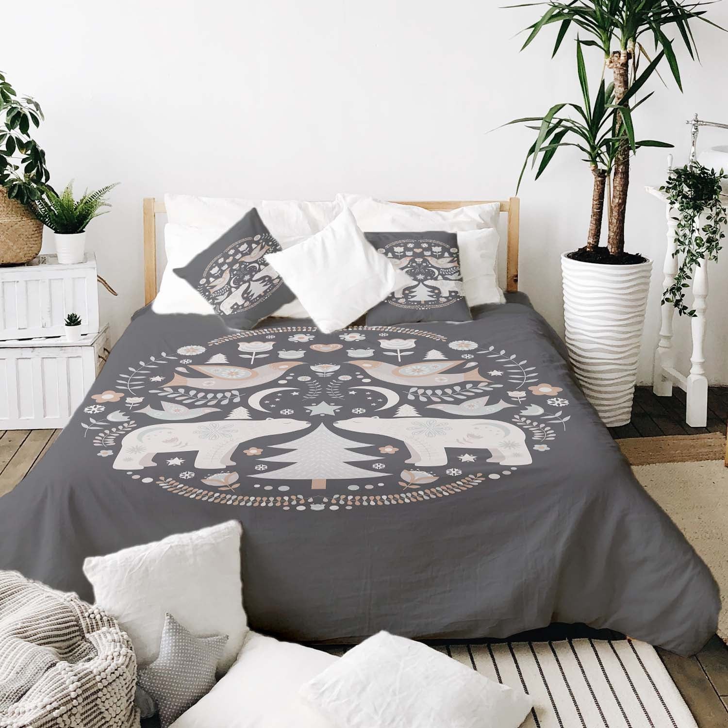 Original therapy blanket - cotton cover Christmas in Moscow