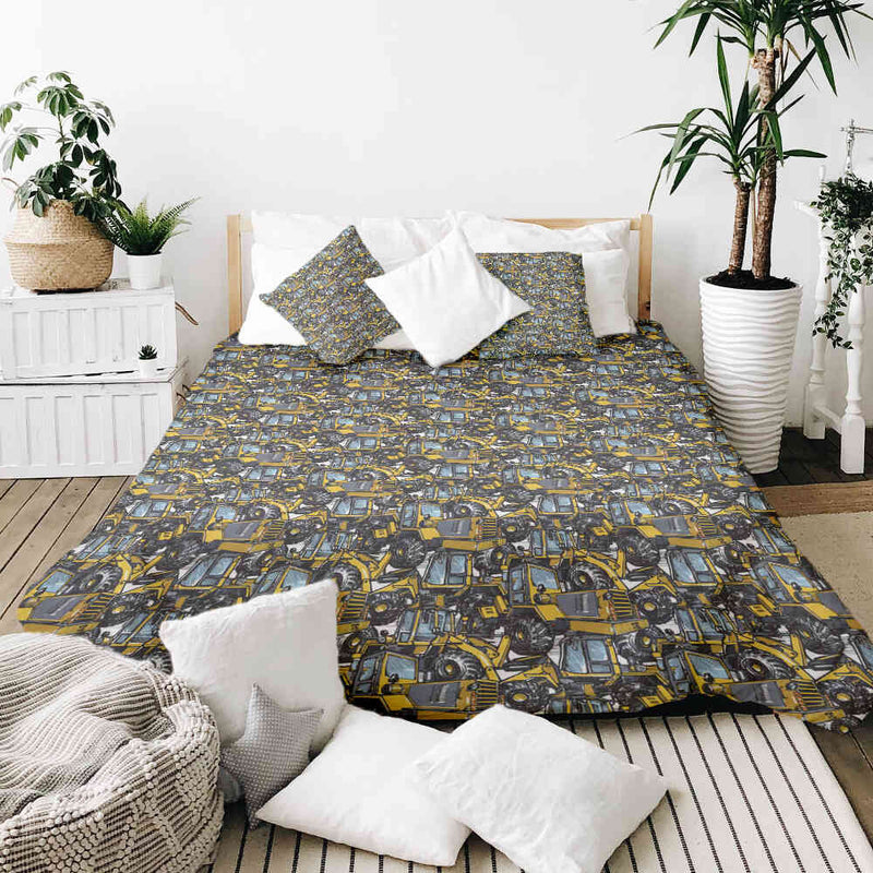Therapy blanket bedding set tractor