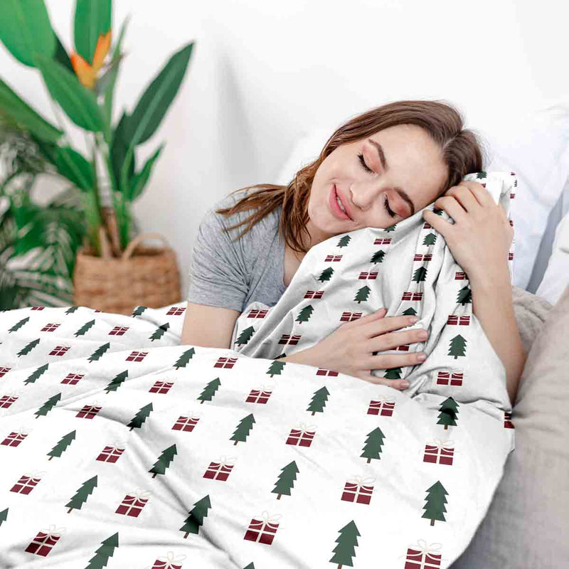 Original therapy blanket - cotton cover Christmas mood