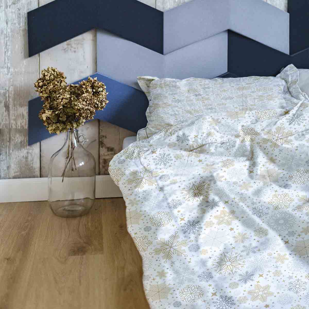 Couverture thérapeutique originale - Housse en coton tempête de neige claire