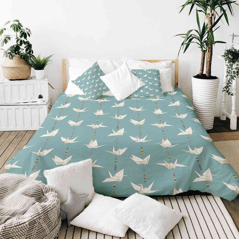 Original therapy blanket - cotton cover cover origami swan