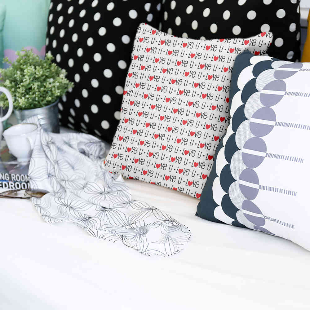 Coussin de santé blanc Love U