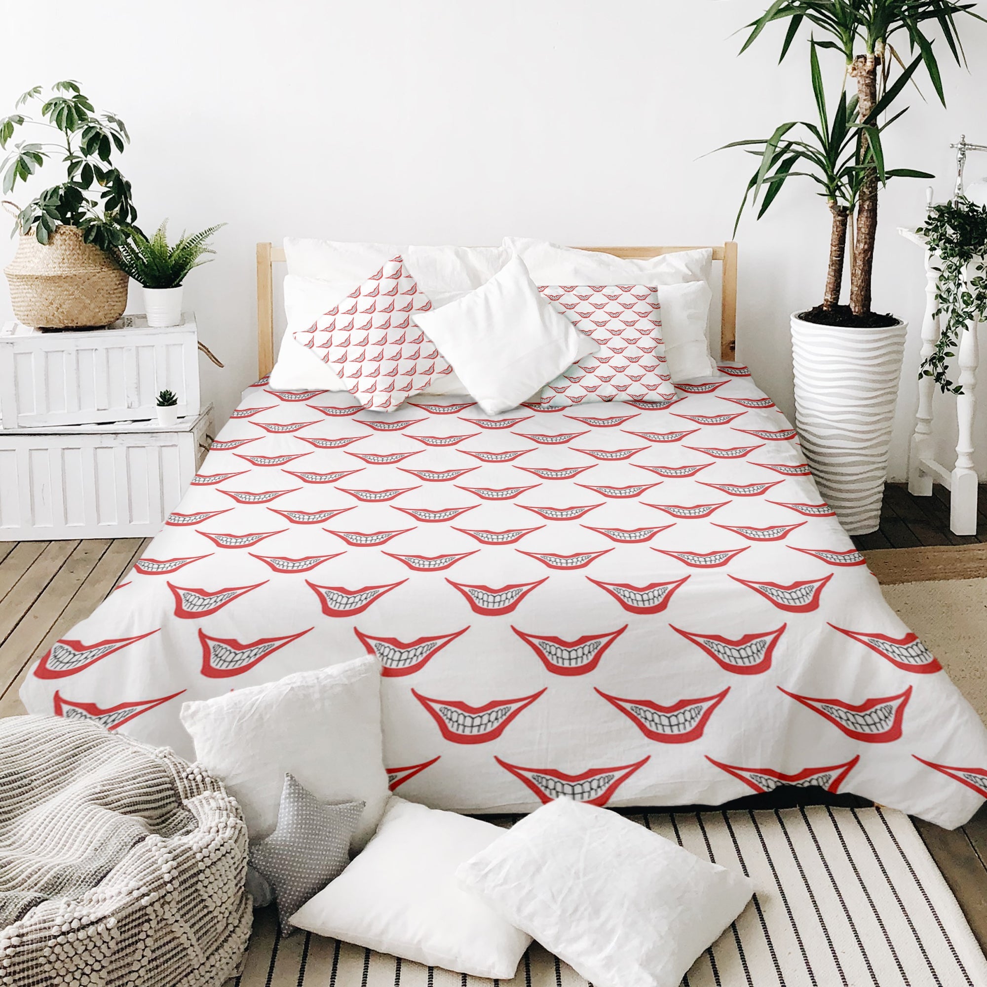 Couverture thérapeutique originale - Housse en coton blanc Joker