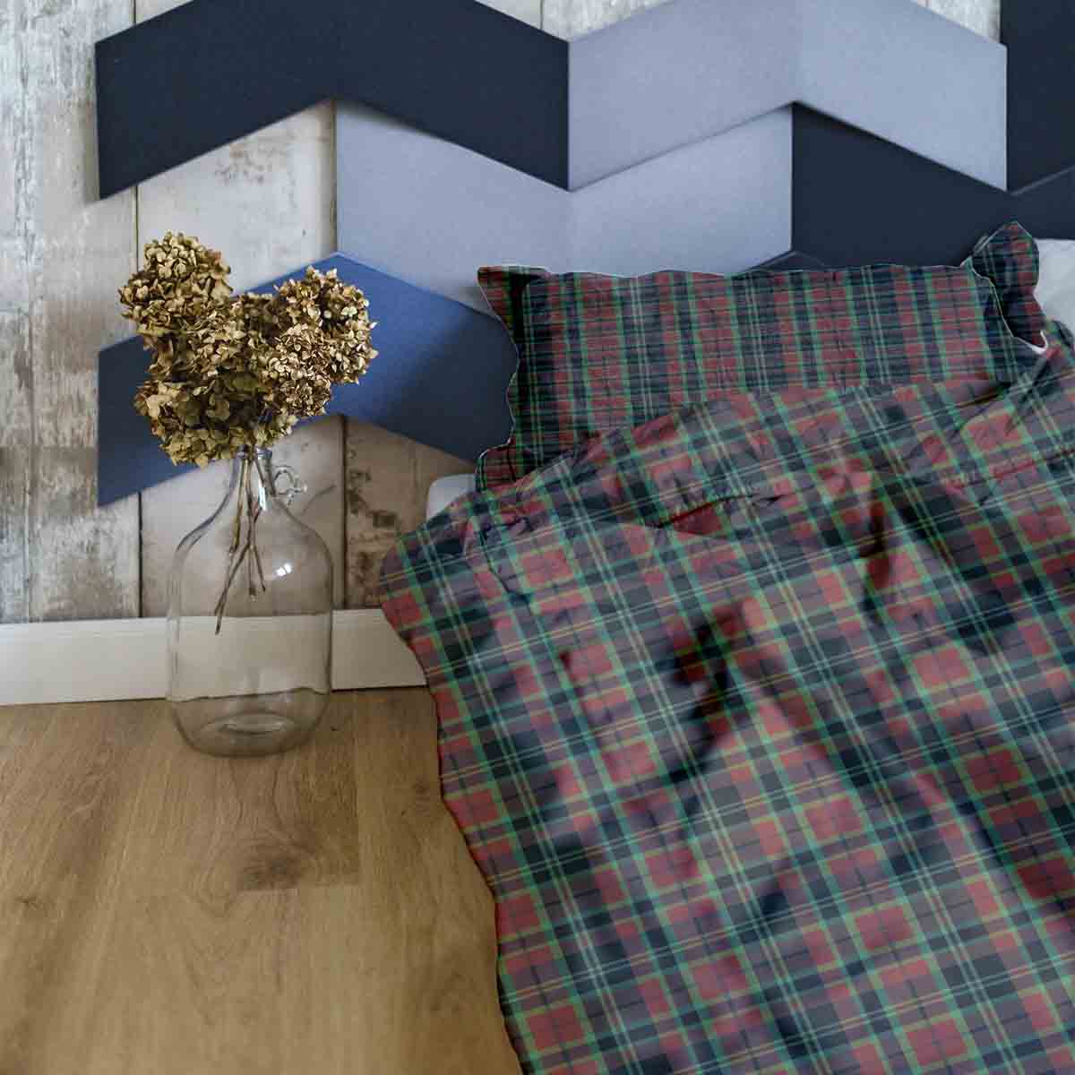 Original therapy blanket - cotton cover Christmas checkered pattern