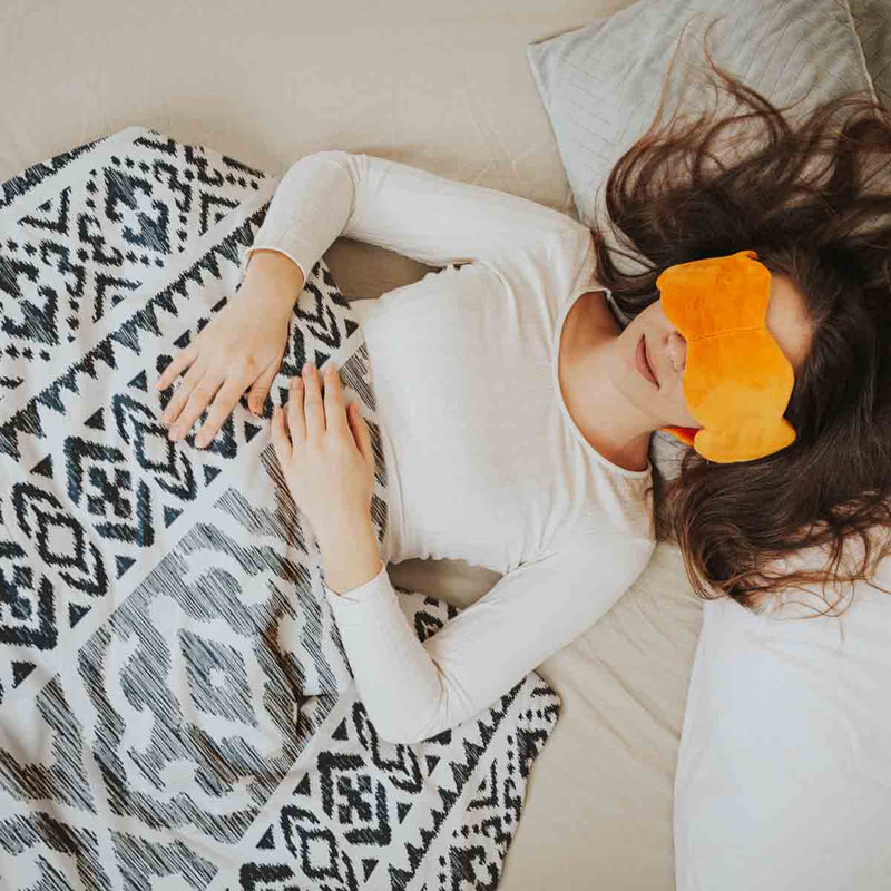 Original therapy blanket - cotton cover with black shapes