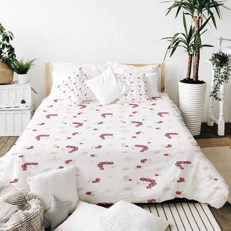 Original therapy blanket - cotton cover with berry bush