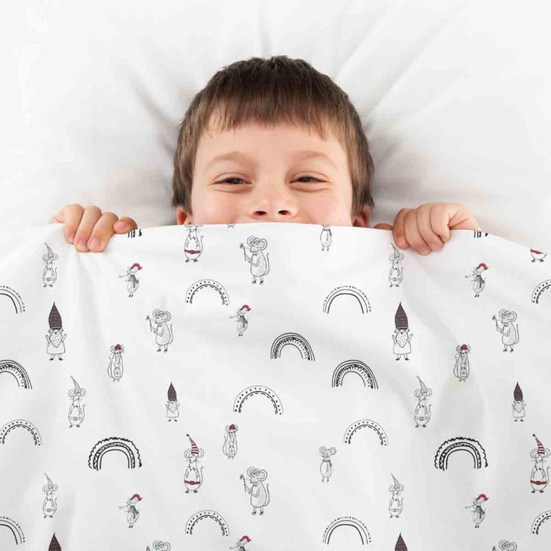 Therapy blanket bedding set with mice
