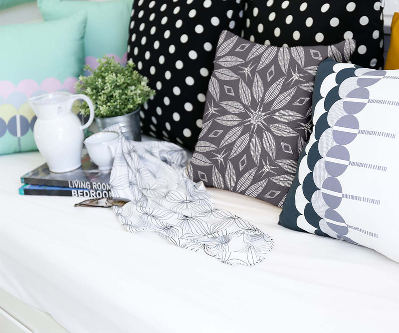 Health pillow with a large flower