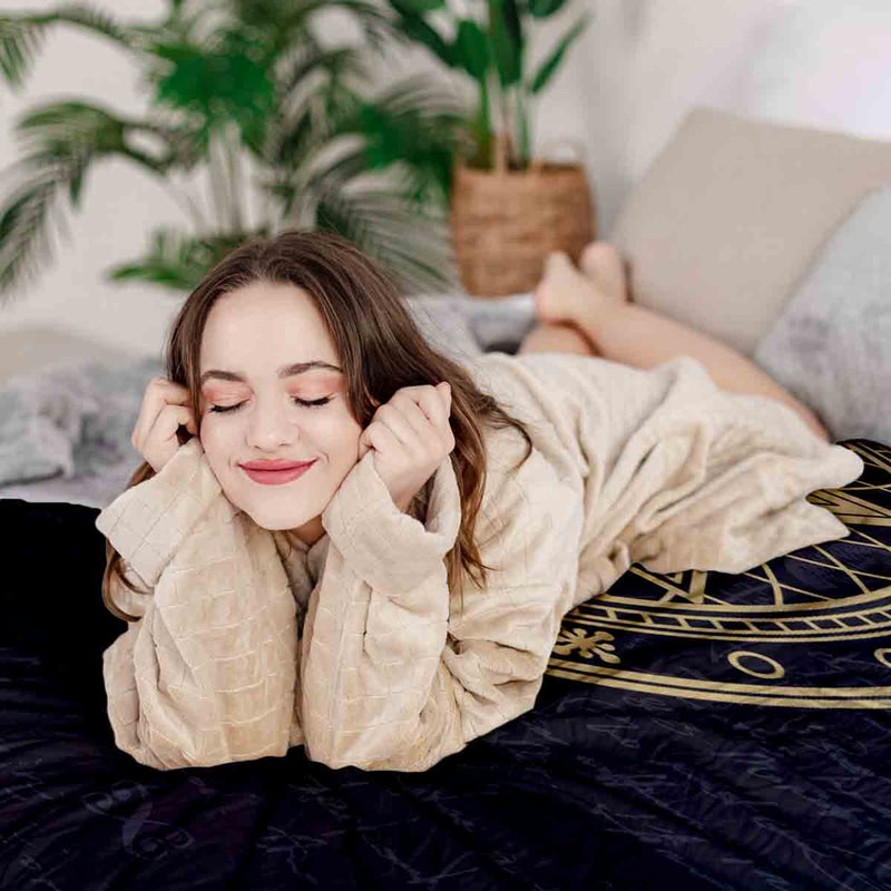 Therapy blankets bedding set star compass