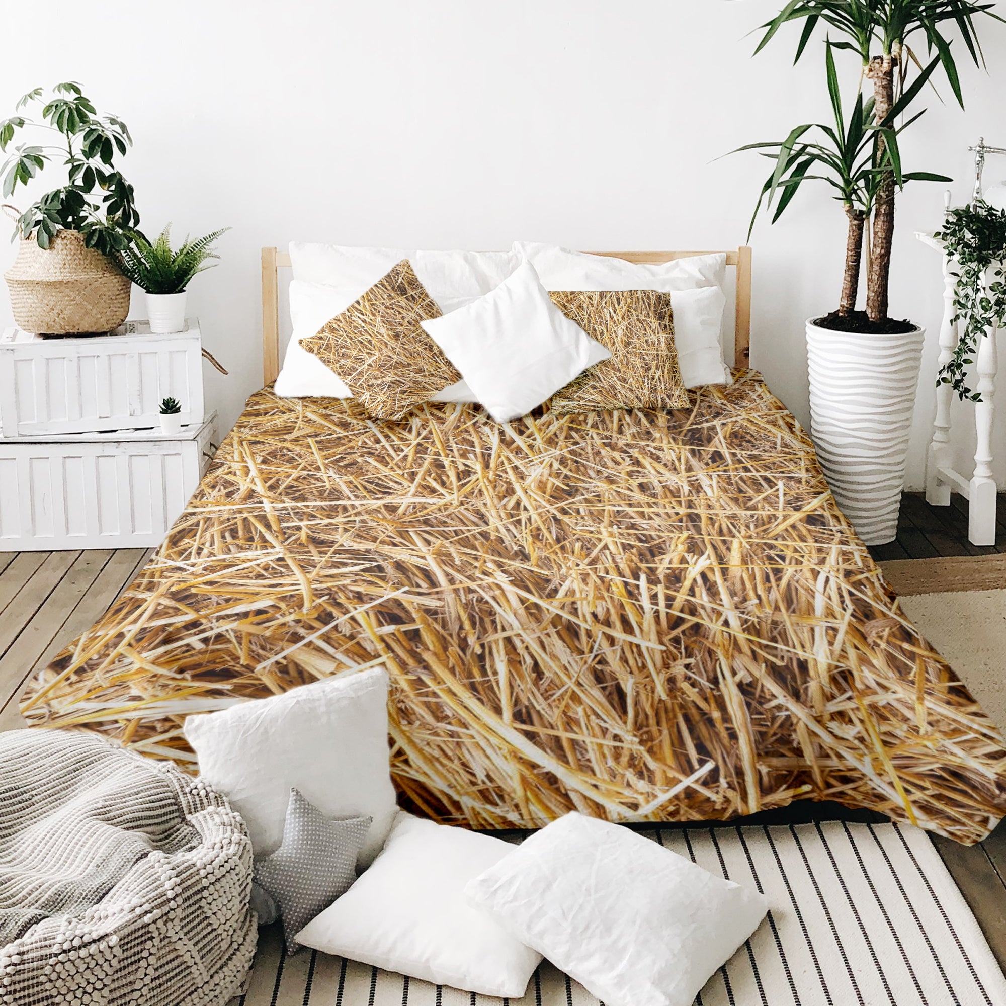 Original therapy blanket - cotton cover with hay