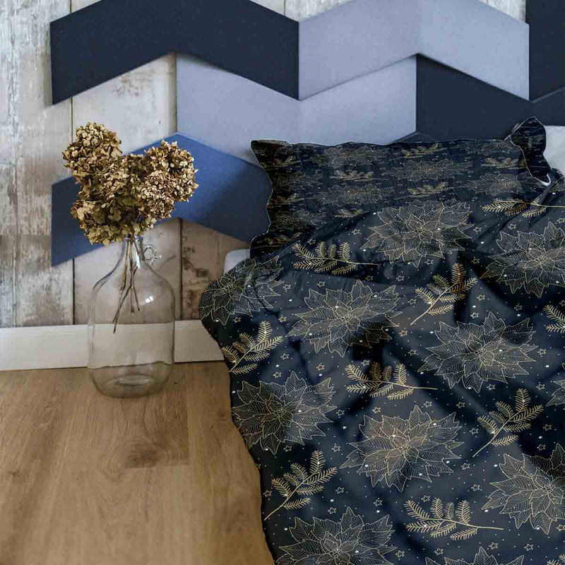 Therapy blankets bedding set black Christmas star