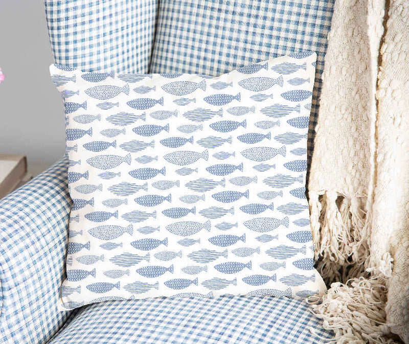 Health pillows blue fish