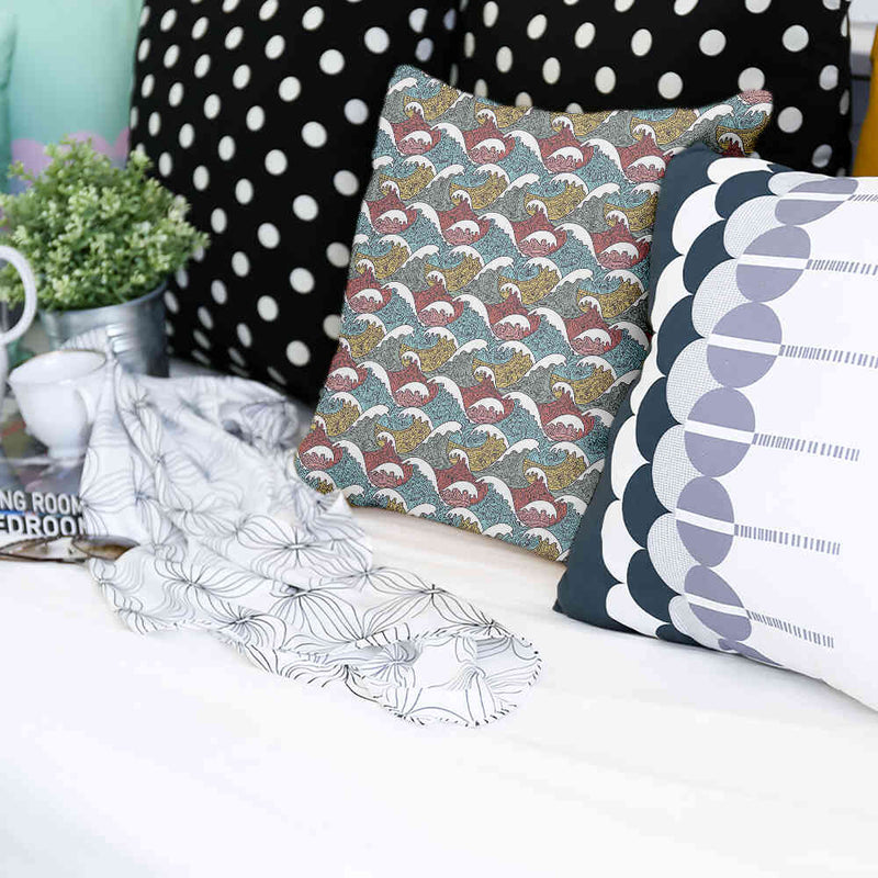Health pillow colorful wave breakers