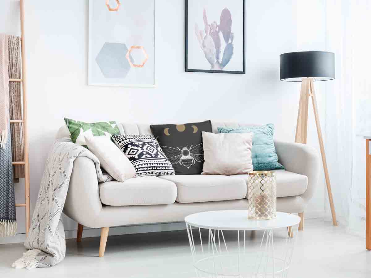 Coussin de santé noir avec mite