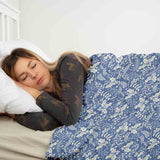 Therapy blankets bedding set blue Christmas