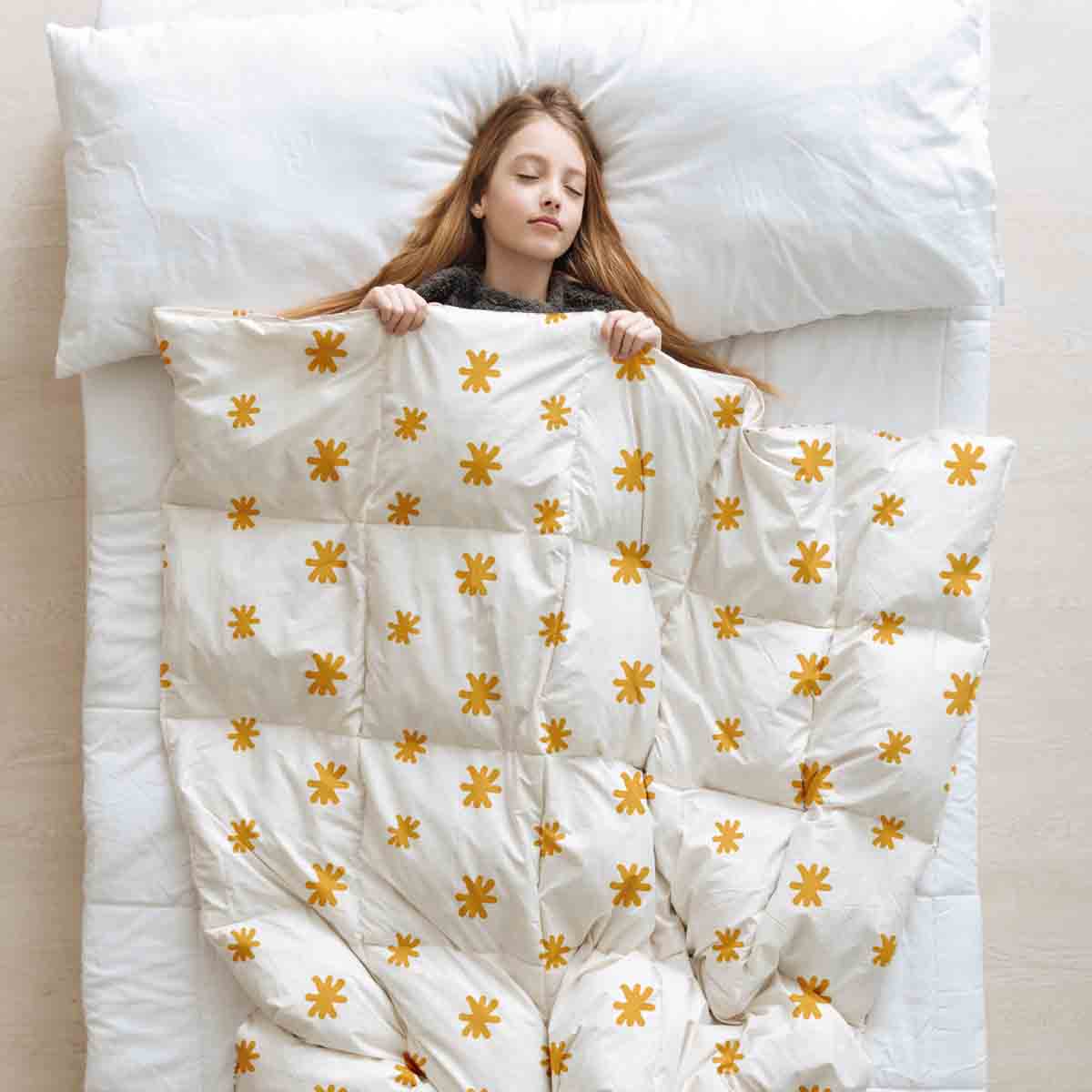 Therapy blankets bedding set yellow flowers