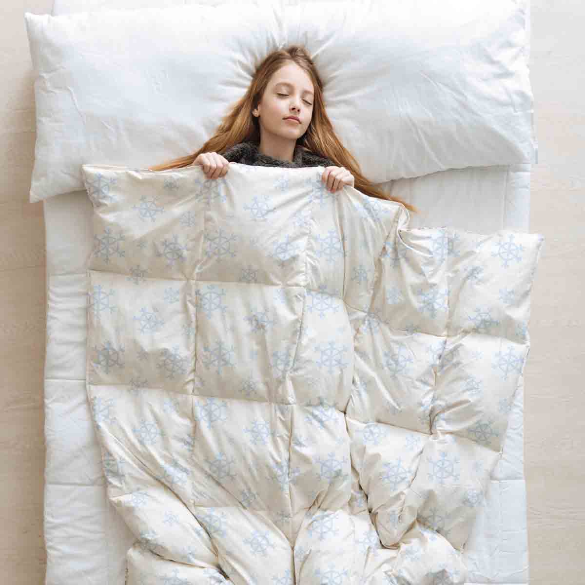 Therapy blankets bedding set snowflakes